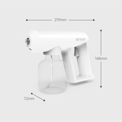 Pistolet Pulvérisateur À Vapeur, 250ml, Chargement Usb, Lumière Bleue Nano, Dissipation De La Chaleur Poreuse, Stérilisation, Pour Maison Et Bureau, Livraison Directe