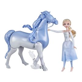 Disney La Reine des Neiges Poupée Princesse Elsa 30 cm et son cheval  Nokk interactif 23cm