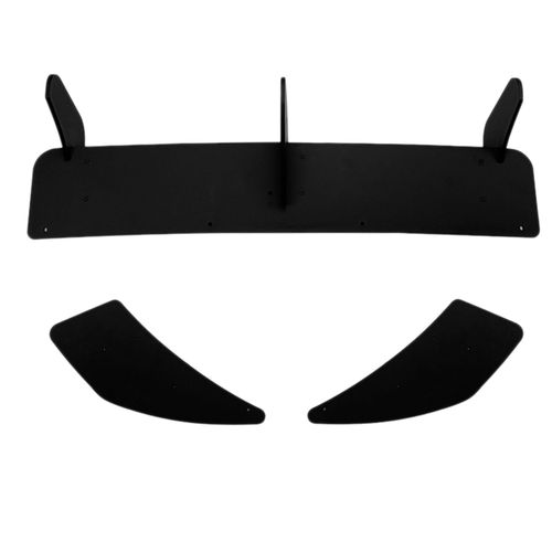 Pour Golf 7r 7 R 2013-2016 Noir Brillant Diffuseur De Pare-Chocs Arrière Séparateur Aileron Ailerons Garniture