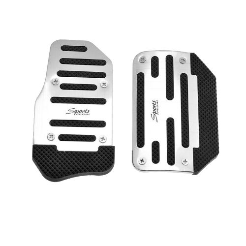 2 Pièces Pédale D'accélérateur À Gaz Et De Frein Couvre-Pied Antidérapant Pour Voiture Transmission Automatique Universelle