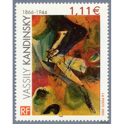 France 2003, Très Beau Timbre Neuf** Luxe Yvert 3585, Oeuvre De Vassily Kandinsky.