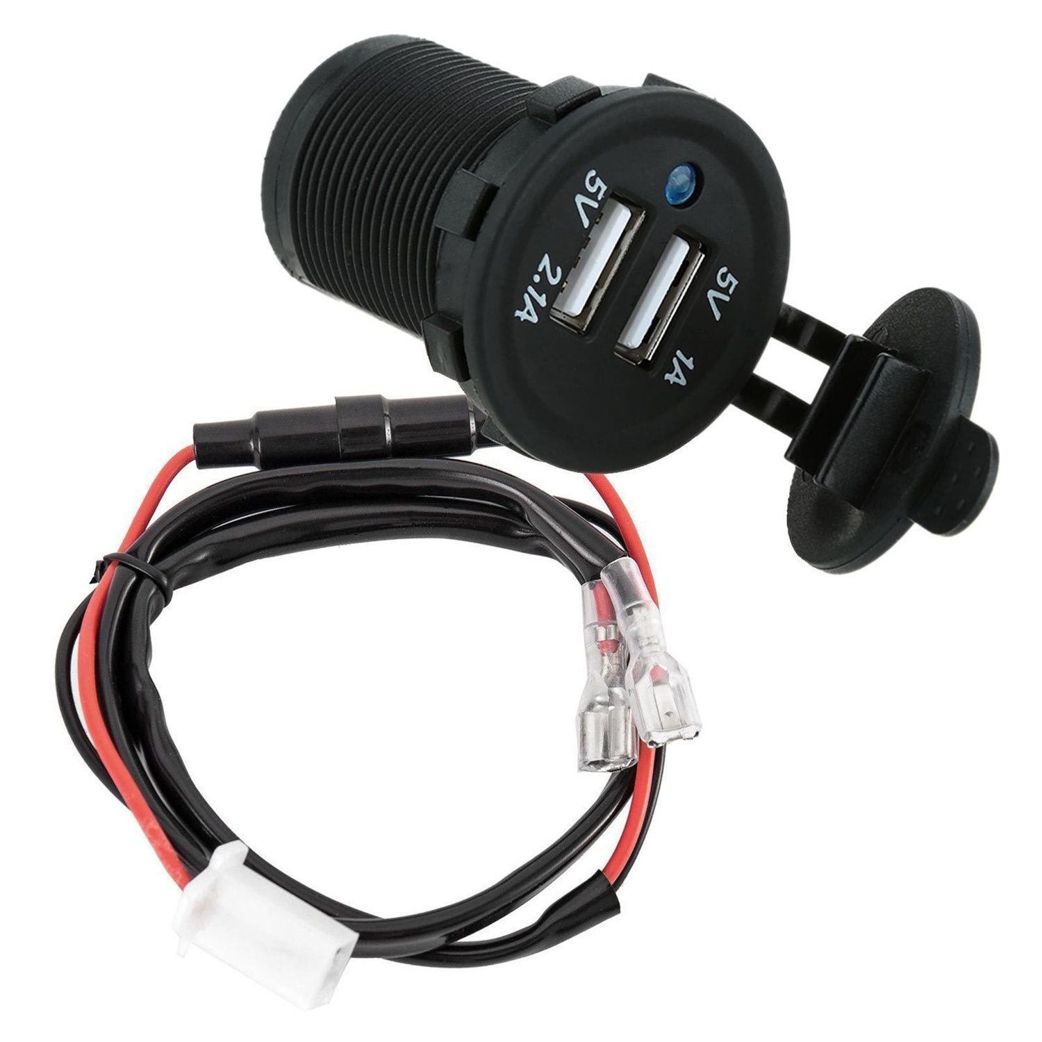 12v Double Prise Allume-Cigare Usb Diviseur Chargeur Adaptat... - 2