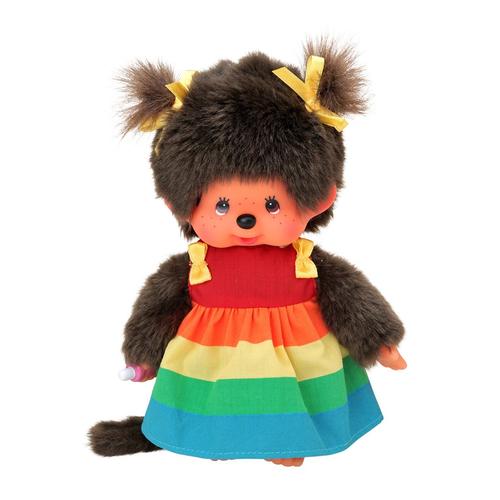 Sekiguchi 220977 Monch Hichi Arc-En-Ciel Fille Avec Robe, 20 Cm, Multicolore