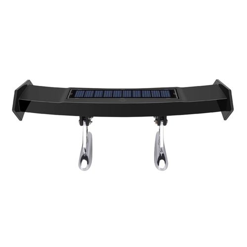 Mini Petite Voiture Solaire Led Aileron Arrière Aile Gt Style Avertisseur Lampe Clignotant 4 Modes Décoration