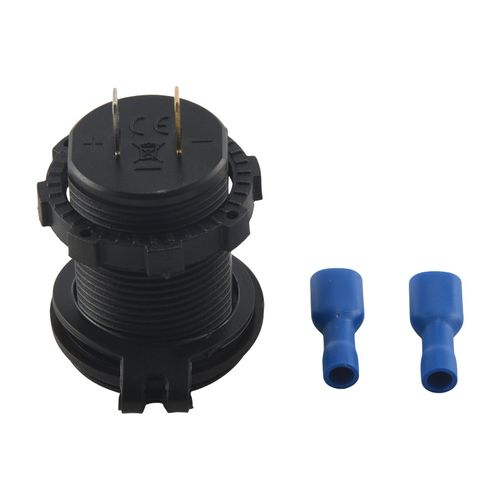 Prise De Voiture Usb 12v Chargeur 5v Etanche 4.2a Kfz Double Adapteur D'allume-Cigare Avec Le Voltmetre Numerique Pour Moto