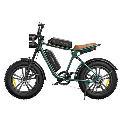 Velo Electrique Engwe M20 - Autonomie 150km - 45km/H - Moteur 750w - Tout Suspendu - Pneus Montagne 20 Pouces - Shimano 7 Vitesses - Vtt Fat Bike - Batterie 48v26ah - Draisienne Electrique - Vert