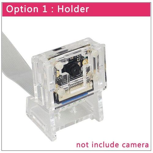 Holder Support de caméra acrylique pour Nvidia Jetson Nano caméra 8MP IMX219 77 degrés Support de caméra étui en acrylique
