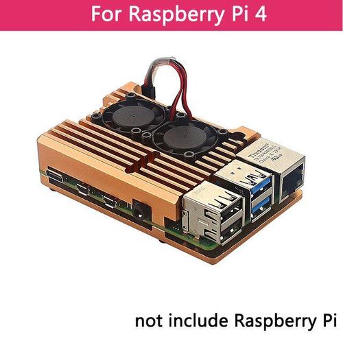 Raspberry Pi 4 modèle B double ventilateur pour modèle Pi 3/3B+/4B