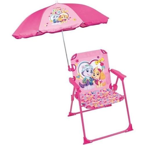Chaise Pliante De Camping Pat'patrouille Stella Everest Avec Parasol Ø 65 Cm - Fun House