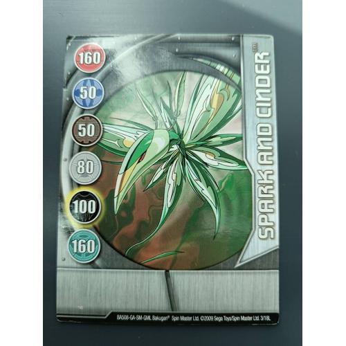 Bakugan Battle Brawlers | Spark And Cinder | Metal Card | 41/48i