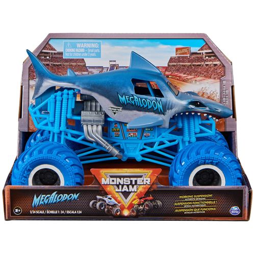 Monster Jam - Offizieller Megalodon Monster Truck (Maßstab 1:24)