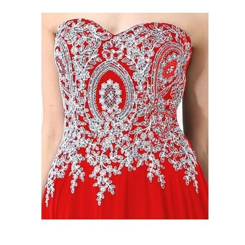 Fil D Or Diams Robe Rouge Soiree Longue Bustier Feminin Decolleté Dentelle Tulle Strass Elegance Sexy Chic Structure Soutientaille 36 Tenu Ceremonie Fete Evènement Cocktail Mariage Célébration Reunion