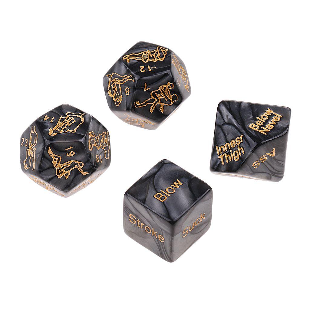 4pcs Jeux Dés Erotique Position Sexe Adulte Couple Sex Game Dices