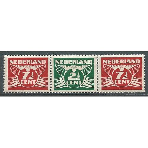 Bande De 3 Timbres Pays Bas / Hollande Neufs Sans Charnière 1941 N° 371 +369a + 371 Pigeons Volants