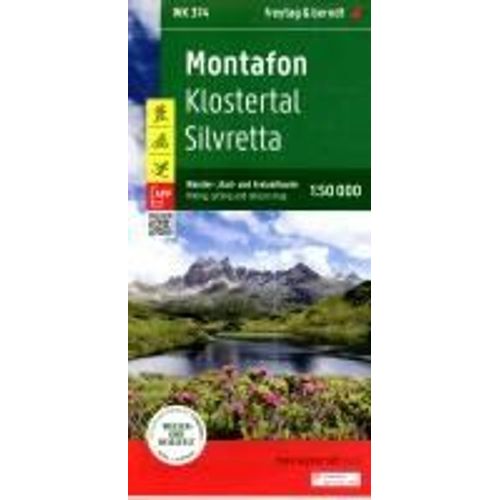 Montafon, Wander-, Rad- Und Freizeitkarte 1:50.000, Freytag & Berndt, Wk 374