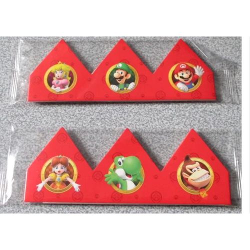 Deux Couronnes De Galette Des Rois Mario Kart - En Duo Pour Un Roi Et Une Reine - Sous Cellophane