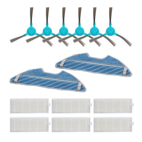 accessoires brosse latérale Hepa vadrouille ensemble Robot balayeuse accessoires remplacement pour Conga 1390 1290 aspirateur