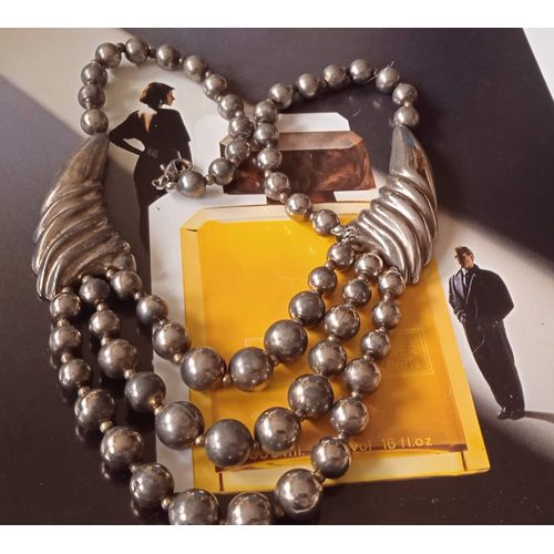 Collier Vintage Coquille Et Perles Carol Dauplaise