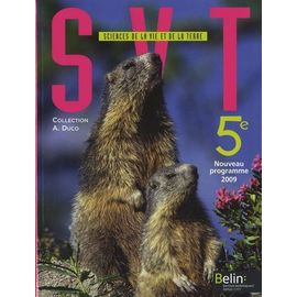 Sciences De La Vie Et De La Terre 5e - Programme 2009, Format Réduit