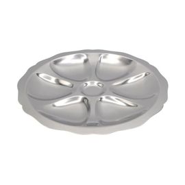 Assiette 6 Huîtres En Inox