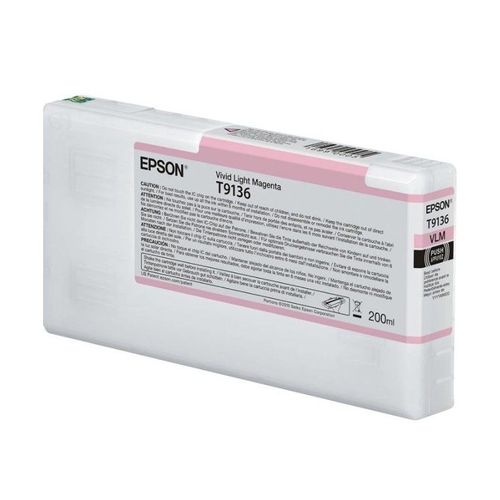 Epson Tintenpatrone vivid light magenta T 913 200 ml T 9136N