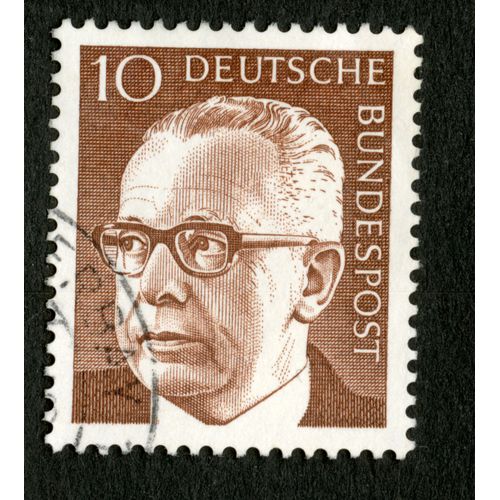 Timbre Oblitéré Deutsche Bundespost, 10