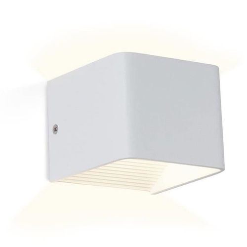 Applique Murale Led En Aluminium Kuutio Blanche 230v 6w
