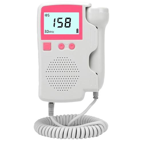 3.0mhz doppler foetal, moniteur de fréquence cardiaque - son f¿tal de bébé  de grossesse, détecteur de fréquence cardiaque avec écran LCD 