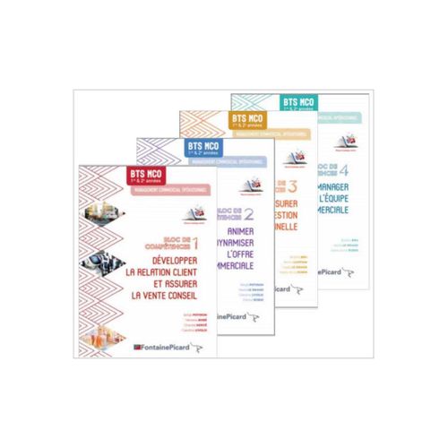 Pack En 4 Volumes Bts Mco 1re Et 2e Années Management Commercial Opérationnel - Bloc De Compétences De 1 À 4