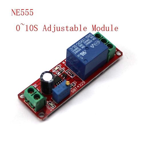 DC 12V relais de retard bouclier NE555 minuterie interrupteur Module réglable 0   10S