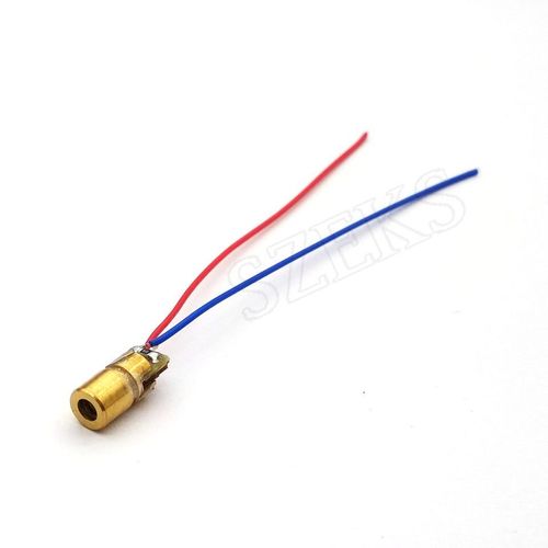 650nm 6mm 3V 5mW Laser point Diode Module tête de cuivre rouge 10 pièces/lot