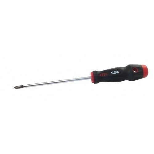 Tournevis fente Mécanicien à manche ergonomique - 3X100 mm SAM OUTILLAGE