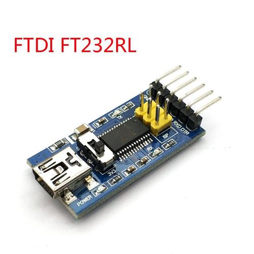 Carte de rupture de base pour FTDI FT232RL USB vers TTL Module de convertisseur d'adaptateur IC série pour commutateur Uno 3.3V 5V FT232