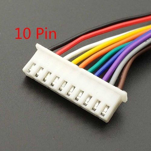 XH 2.54 10P 10 pièces XH 2.54 JST connecteur câble de 20cm de longueur 26AWG 2/3/4/5/6/7/8/9/10/11/12P + XH 2.54 connecteur connecteur mâle