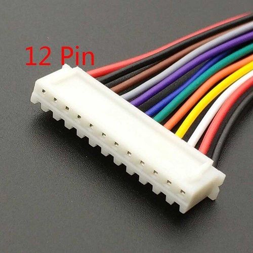 XH 2.54 12P 10 pièces XH 2.54 JST connecteur câble de 20cm de longueur 26AWG 2/3/4/5/6/7/8/9/10/11/12P + XH 2.54 connecteur connecteur mâle