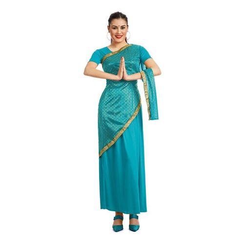 Bollywood Costume Bleu Turquoise Femmes