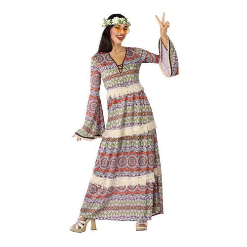 Hippie Robe Costume Femmes D'impression D'?Tiquettes (Taille Xl)