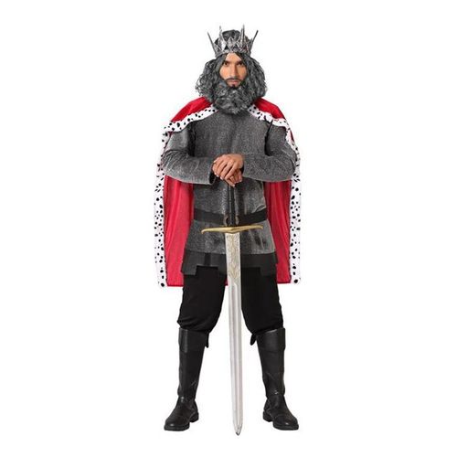 Costume Roi Pour Les Hommes Gris M?Di?Val (Taille M/L)