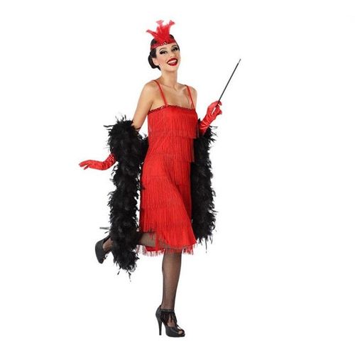 Costume Rouge Charleston Pour Les Femmes (Taille M-L)