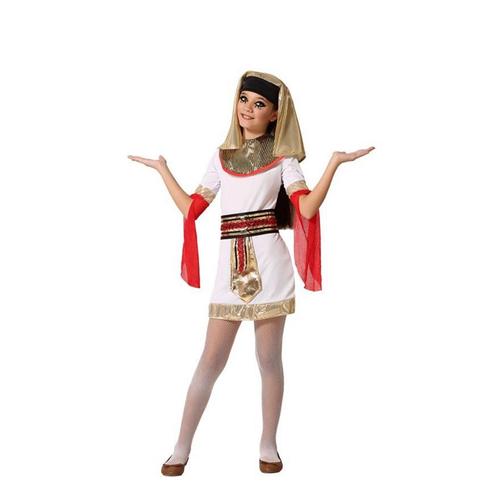 Blanc Avec Des Filles Velo Costume ?Gyptien (Taille 10-12a)