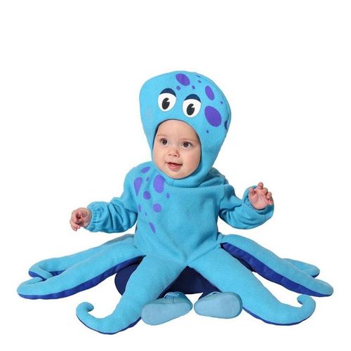 B?B? Costume Bleu Octopus Tentaculaires (Taille 2-3a)