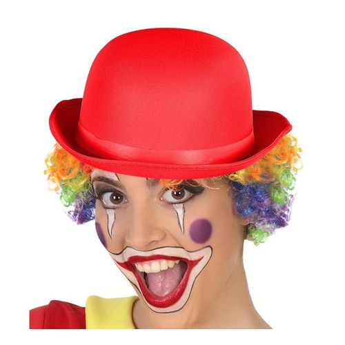 Clown Rouge Chapeau Melon