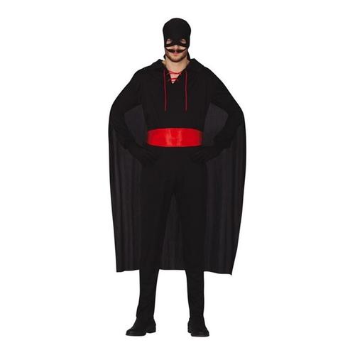 Costume Justiciero Avec Masque Noir Hommes