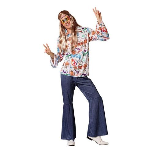 Costume Hippie Pour Les Hommes D'impression D'?Tiquettes (Taille S)