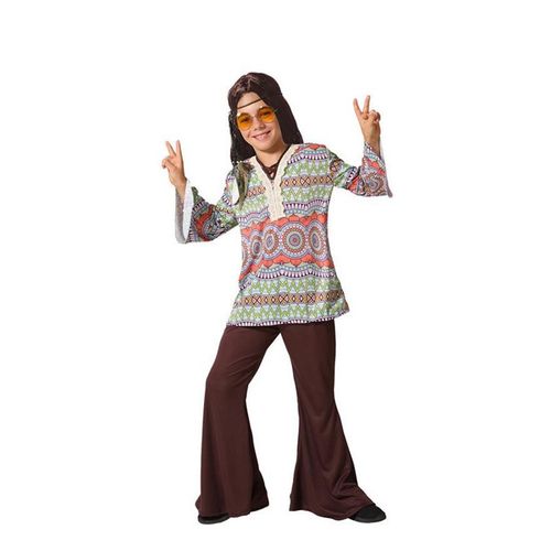 Costume Hippie Pour Enfant Impression D'étiquettes (Taille 3-4a)