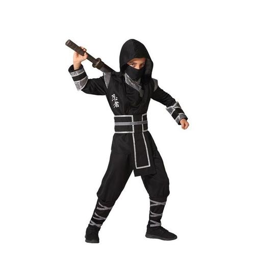 Costume Noir Ninja Pour Les Garçons (Taille 5-6a)