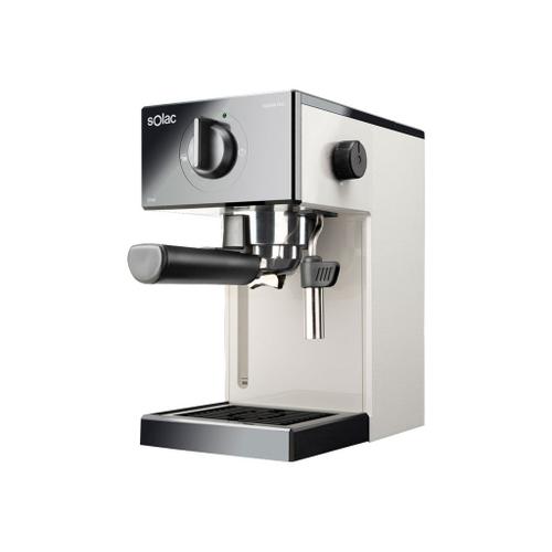 Solac Squissita Easy Ivory CE4505 - Machine à café avec buse vapeur "Cappuccino" - 20 bar - ivoire