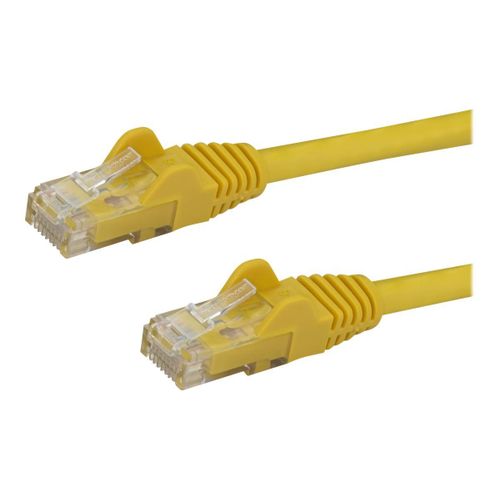 StarTech.com 75ft CAT6 Ethernet Cable, 10 Gigabit Snagless RJ45 650MHz 100W PoE Patch Cord, CAT 6 10GbE UTP Network Cable w/Strain Relief, Yellow, Fluke Tested/Wiring is UL Certified/TIA -...