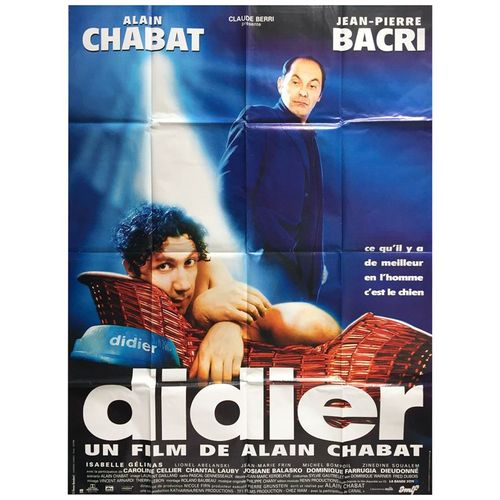 Didier - Véritable Affiche De Cinéma Pliée - Format 120x160 Cm - De Alain Chabat Avec Alain Chabat, Jean-Pierre Bacri, Caroline Cellier, Chantal Lauby, Josiane Balasko, Dominique Farrugia - 1997