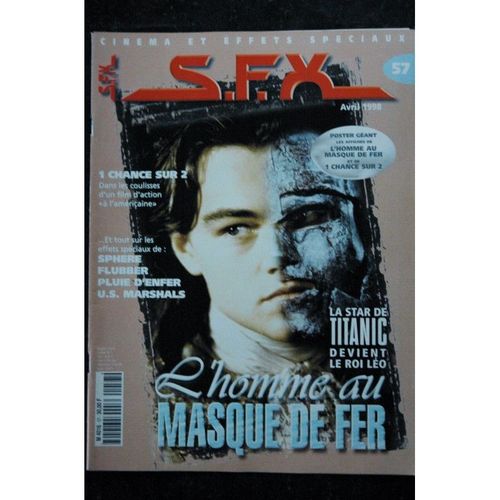 Sfx 57 L'homme Au Masque De Fer - Le Roi Léo - Flubber - Pluie D'enfer + Affiches - 48 Pages - 1998 04